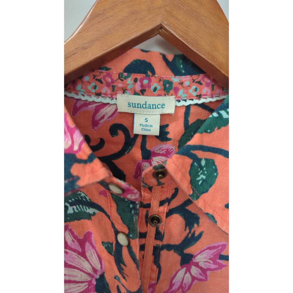 NWOT Sundance Willow Floral Linen Shirt - Picture 4 of 6
